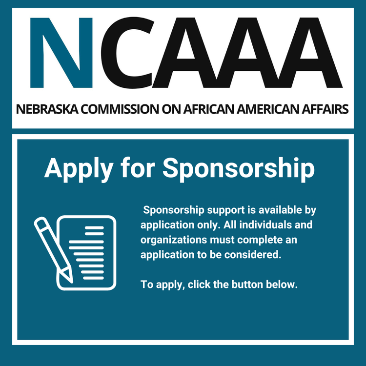 An image with the NCAAA logo, which stands for the Nebraska Commission on African American Affairs. The image announces an opportunity to